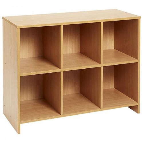 Meuble bas à grandes cases - Teinte Hêtre - Image principale