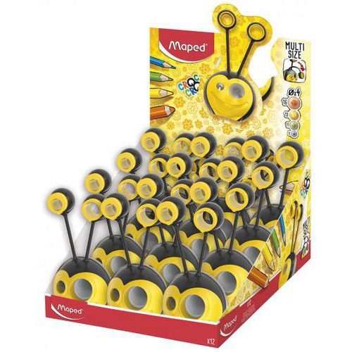 Taille crayon Croc Croc universel 2 trous + 2 adaptateurs - Image principale