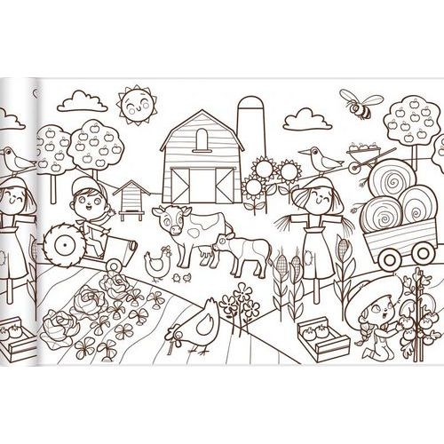 Papier spécial affiche Graffy Roll 90 g - Petit monde agricole - Image principale