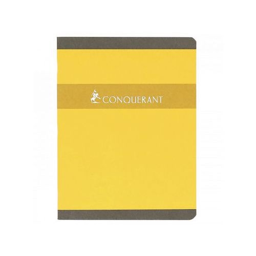 CONQUERANT Cahier de Devoirs 17x22cm Grands Carreaux Seyès 96 Pages Agrafées Couverture Carte Coloris Assortis - Image principale