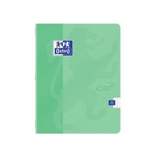 OXFORD Cahier Touch' 17x22cm Grands Carreaux Seyès 96 Pages Agrafées Couverture Carte Coloris Assortis - Image principale