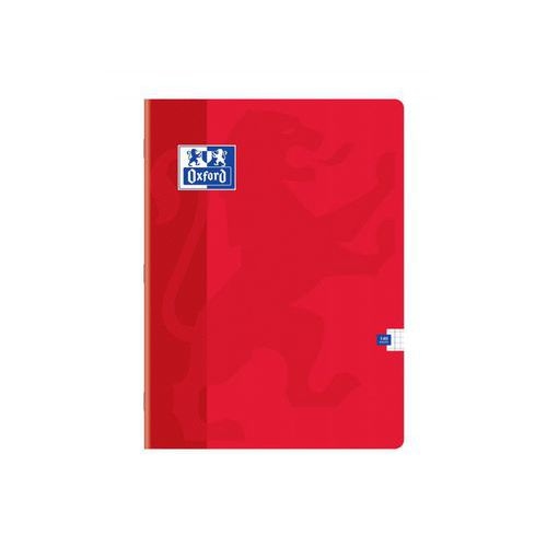 OXFORD Cahier Color Life 24x32cm Petits Carreaux 5mm Margés 140 Pages Agrafées Couverture Carte Coloris Assort - Image principale