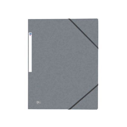 OXFORD Chemise 3 Rabats Top File + A4 avec Elastique Couverture Carte Gris - Image principale