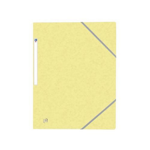OXFORD Chemise 3 Rabats Top File + A4 avec Elastique Couverture Carte Jaune Pastel - Image principale