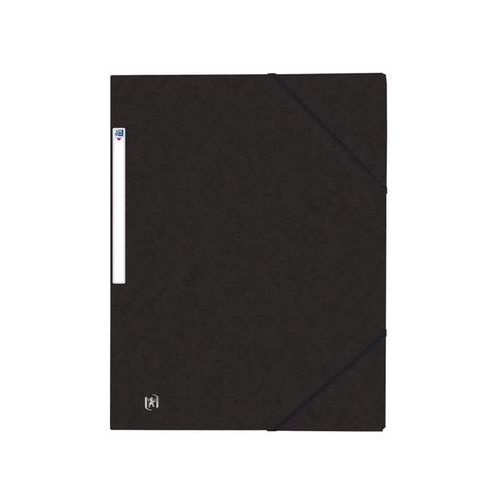 OXFORD Chemise 3 Rabats Top File + A4 avec Elastique Couverture Carte Noir - Image principale