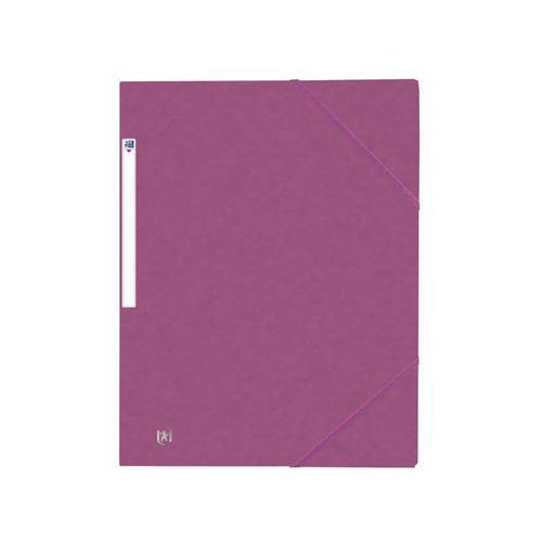 OXFORD Chemise 3 Rabats Top File + A4 avec Elastique Couverture Carte Prune - Image principale