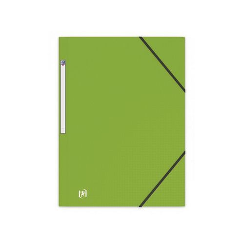 Chemise 3 Rabats Memphis A4 avec Elastique Couverture Polypro Vert Anis - Image principale