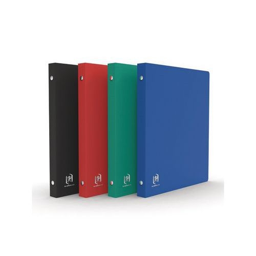 Classeur Memphis 17x22cm Dos 20mm 2 Anneaux Ronds Couverture Polypro Coloris Assortis - Image principale