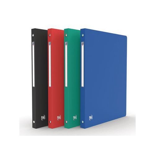 Classeur Memphis A4 Dos 20mm 4 Anneaux Ronds Couverture Polypro Coloris Assortis - Image principale