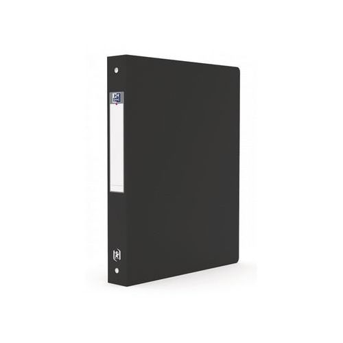 Classeur Memphis A4 Dos 40mm 4 Anneaux Ronds Couverture Polypro Noir - Image principale