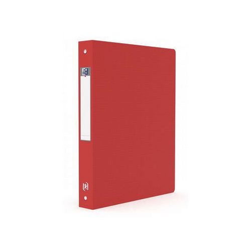 Classeur Memphis A4 Dos 40mm 4 Anneaux Ronds Couverture Polypro Rouge - Image principale