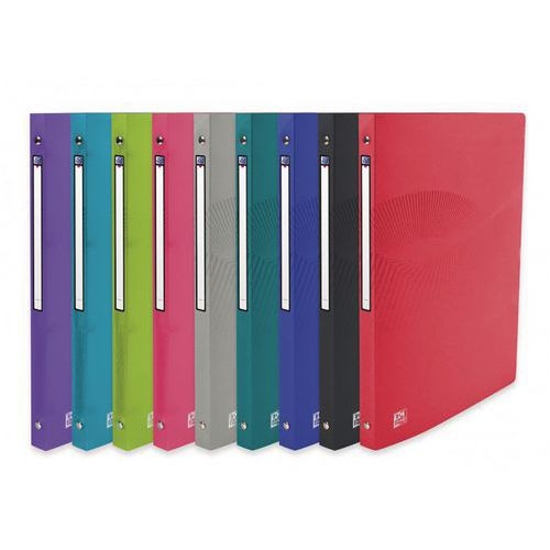 Classeur Osmose A4 Dos 20mm 4 Anneaux Ronds Couverture Polypro Coloris Assortis - Image principale