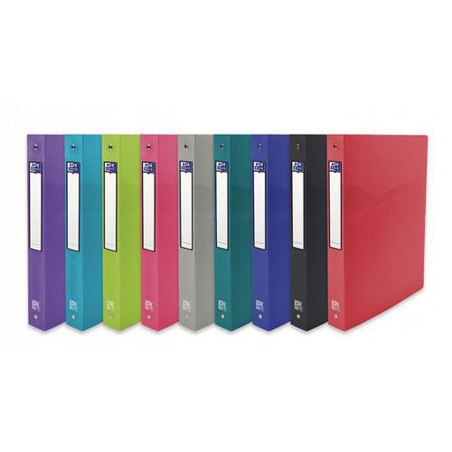 Classeur Osmose A4 Dos 40mm 4 Anneaux Ronds Couverture Polypro Coloris Assortis - Image principale