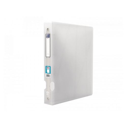 OXFORD Classeur Hawaï A4XL Dos 40mm 4 Anneaux Ronds Couverture Polypro Incolore - Image principale