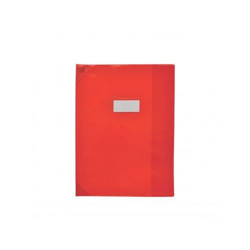 OXFORD Protège-Cahier Strong Line 24x32cm avec Rabat Marque-Page PVC Translucide 15/100ème Rouge - Image principale