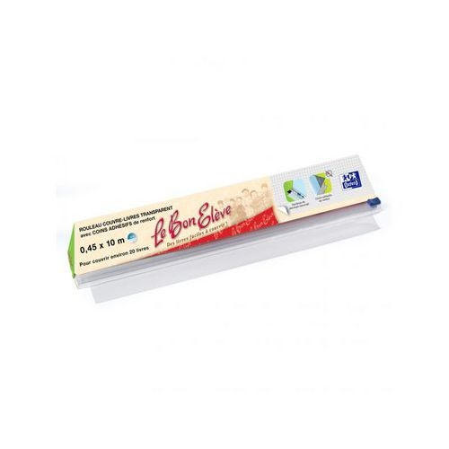 OXFORD Rouleau Couvre-Livres Le Bon Elève 45x1000cm PVC Lisse Epaisseur 8/100e Incolore - Image principale