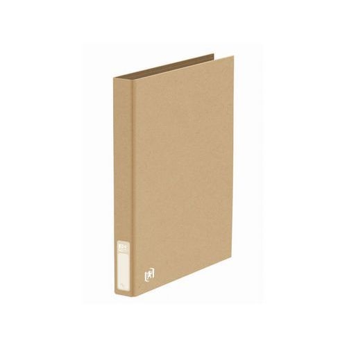 OXFORD Classeur Touareg A4 XL Dos 35mm 4 Anneaux en D Couverture Papier Kraft Beige Naturel - Image principale