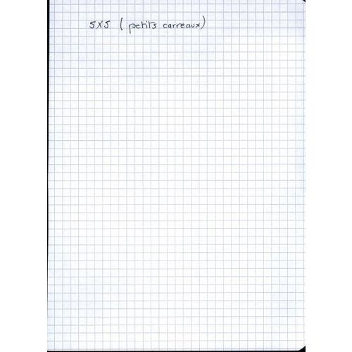 Bloc 'direction' 100 feuilles A4 piqué quadrillé 5x5 - Image 2
