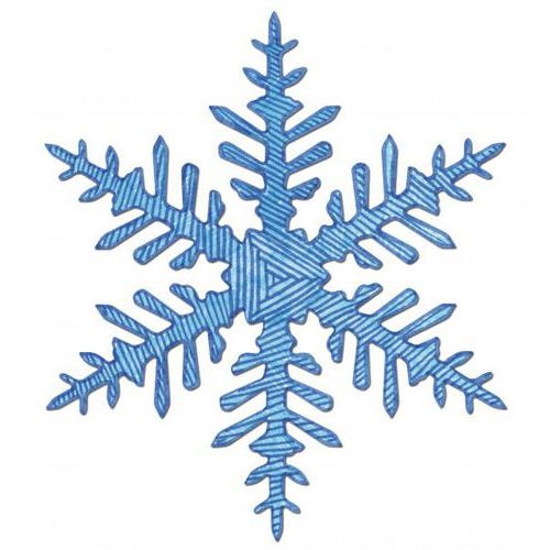 Ensemble 12 pochoirs géants flocons 230 x 200 mm - Image 3