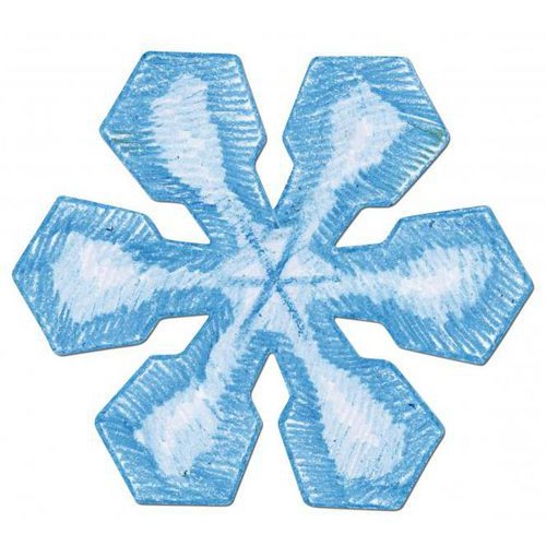 Ensemble 12 pochoirs géants flocons 230 x 200 mm - Image 2