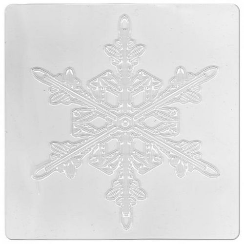Lot 6 plaques relief flocons de différentes formes 17,5 x 17,5 cm. - Image 5