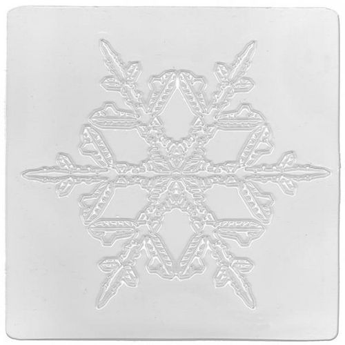Lot 6 plaques relief flocons de différentes formes 17,5 x 17,5 cm. - Image 2