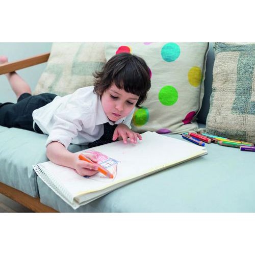Etui carton 18 crayons couleurs assorties gros module Woody + 1 taille crayons en plastique gros module + 1 pi - Image 5