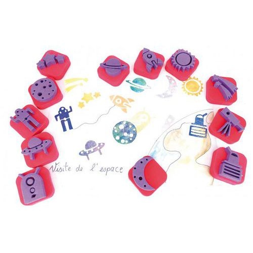 Maxi pack de 84 mini tampons 7 thèmes assortis - Image 6