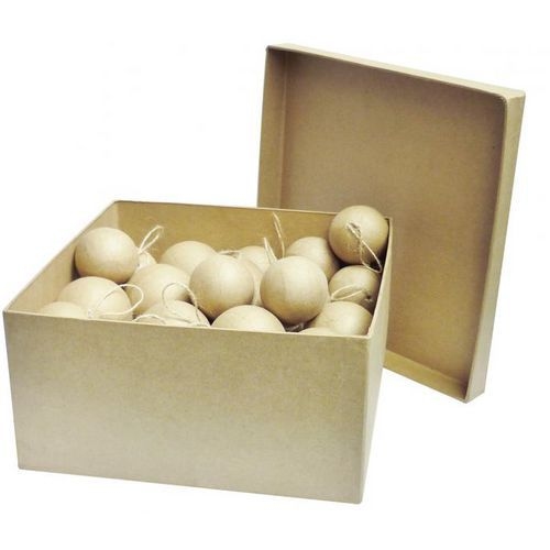 Lot de 40 boules diam. 50 mm avec fil à suspendre - Image 2