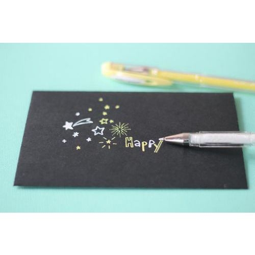 Stylo Gel fantaisie Uni-ball Signo (Pochette de 4) - Argent - Image 4