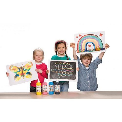 Assortiment 10 flacons 500 ml gouache Magic Paint - Image 2