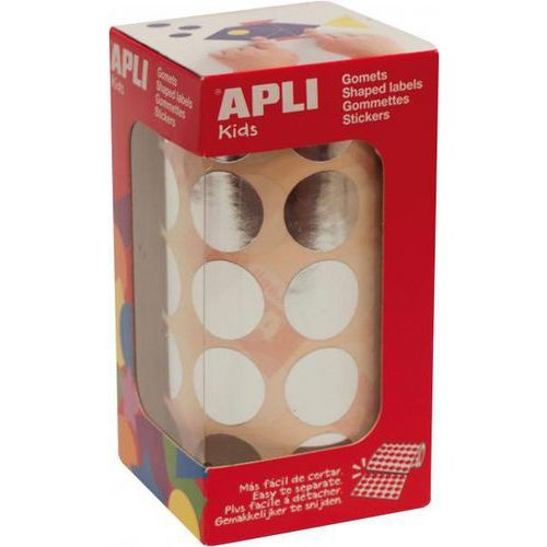 Lot de 3 rouleaux gommettes rondes 20mm - Image 2