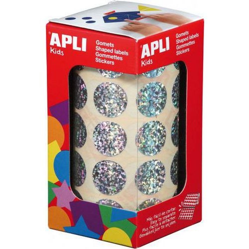 Lot de 3 rouleaux gommettes rondes 20mm - Image 3