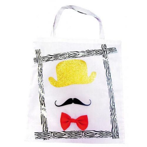 Sac shopping enfant en coton naturel 28.5 x 24 cm (Ensemble de 12) - Image 2
