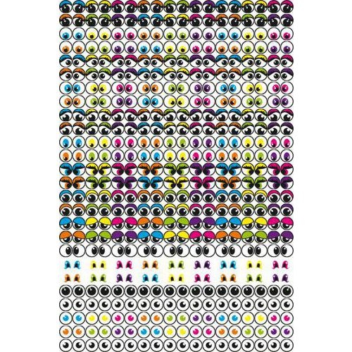 Pochette de 594 gommettes yeux . - Image 2