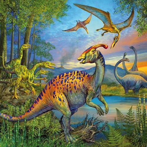 Puzzles 3 x 49 pièces fascination des dinosaures - Image 2