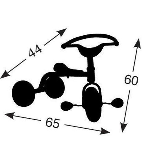 Tricycle avec pédales hauteur de selle 30 cm - Image 2
