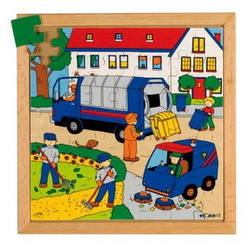 Lot de 4 puzzles bois 'les métiers' - Image 2