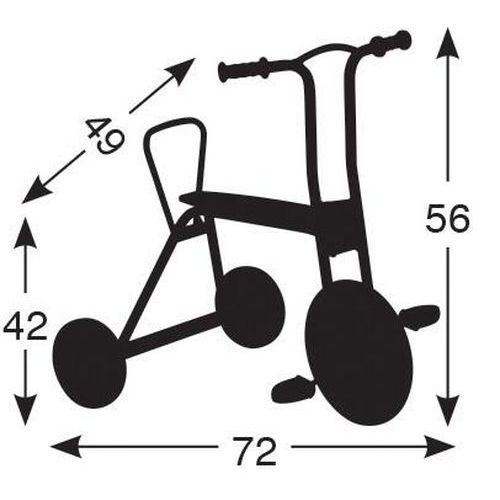 Tricycle à pédales selle 40 cm - Image 2