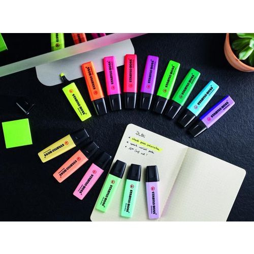 4 Surligneurs Stabilo Boss Original fluo - Image 2