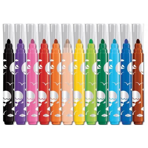 Pochette de 12 feutres Maxi School peps pointe 5.9 mm couleurs assorties - Image 2