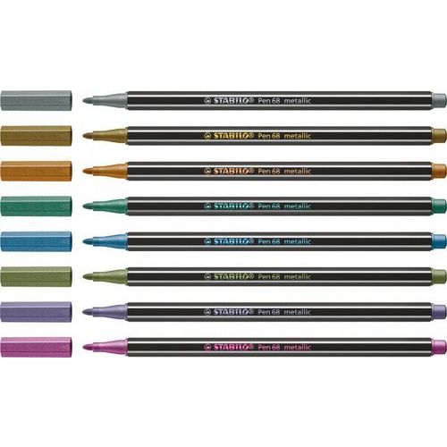 Etui 8 feutres PEN 68 couleurs métallisées - Image 6