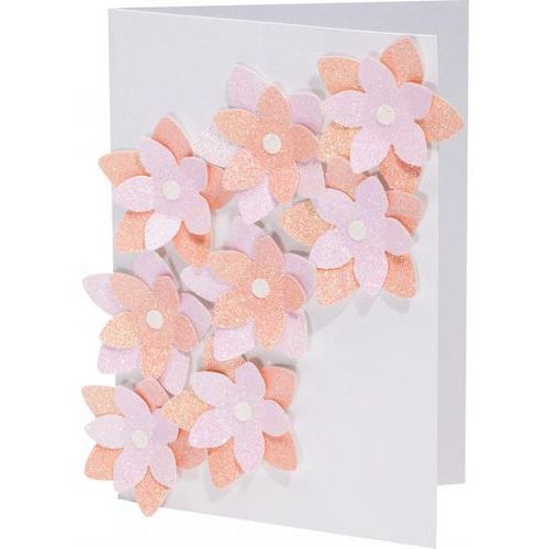 Pochette de 6 feuilles 17 x 24.5 cm carton pailleté pastel 300 g - Image 2