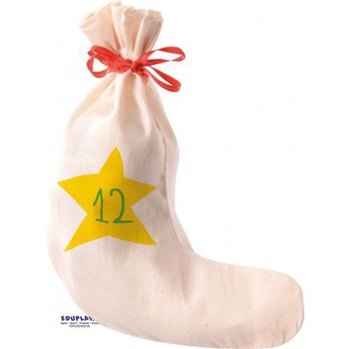 Chausson de noël en coton naturel (Lot de 24) - Image 2