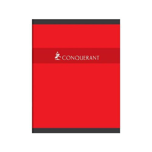 CONQUERANT Cahier de Devoirs 17x22cm Grands Carreaux Seyès 60 Pages Agrafées Couverture Carte Coloris Assortis - Image 2