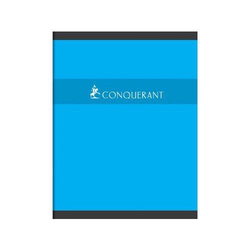 CONQUERANT Cahier de Devoirs 17x22cm Grands Carreaux Seyès 60 Pages Agrafées Couverture Carte Coloris Assortis - Image 3