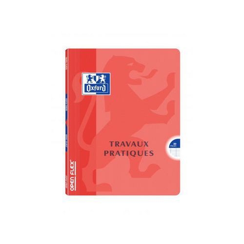 OXFORD Cahier de Travaux Pratiques OpenFlex 17x22cm Grands Carreaux Seyès/Uni Blanc 80 Pages Agrafées Couvertu - Image 5