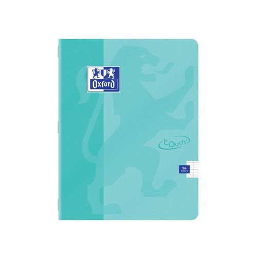 OXFORD Cahier Touch' 17x22cm Grands Carreaux Seyès 96 Pages Agrafées Couverture Carte Coloris Assortis - Image 3