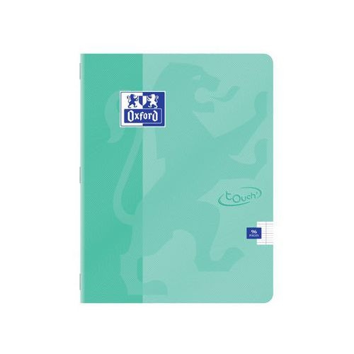 OXFORD Cahier Touch' 17x22cm Grands Carreaux Seyès 96 Pages Agrafées Couverture Carte Coloris Assortis - Image 5