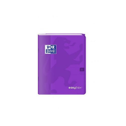 OXFORD Cahier EasyBook 17x22cm Grands Carreaux Seyès 96 Pages Agrafées Couverture Polypro Violet - Image 4